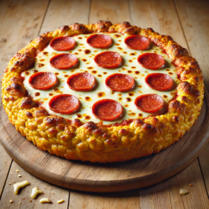 Cartoon Cheesy Crust Pizza